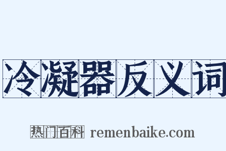 冷凝器反义词是什么意思的图片